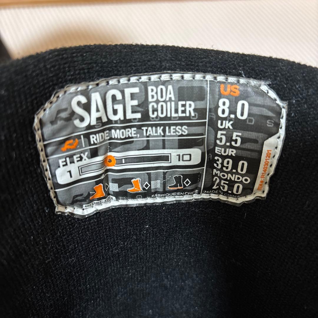 RIDE SAGE スノーボードブーツ ブラック/ピンク