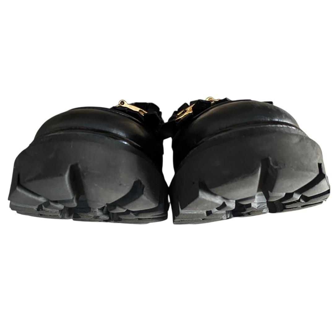 INTER-CHAUSSURES ラウンドトウキルトビットローファー37