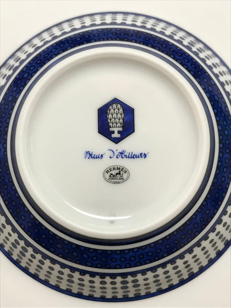 エルメス　ブルーダイユール　スーププレート　お皿Bleus d'Ailleurs