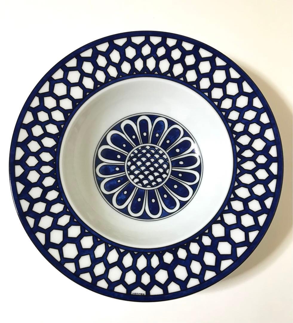 エルメス　ブルーダイユール　スーププレート　お皿Bleus d'Ailleurs