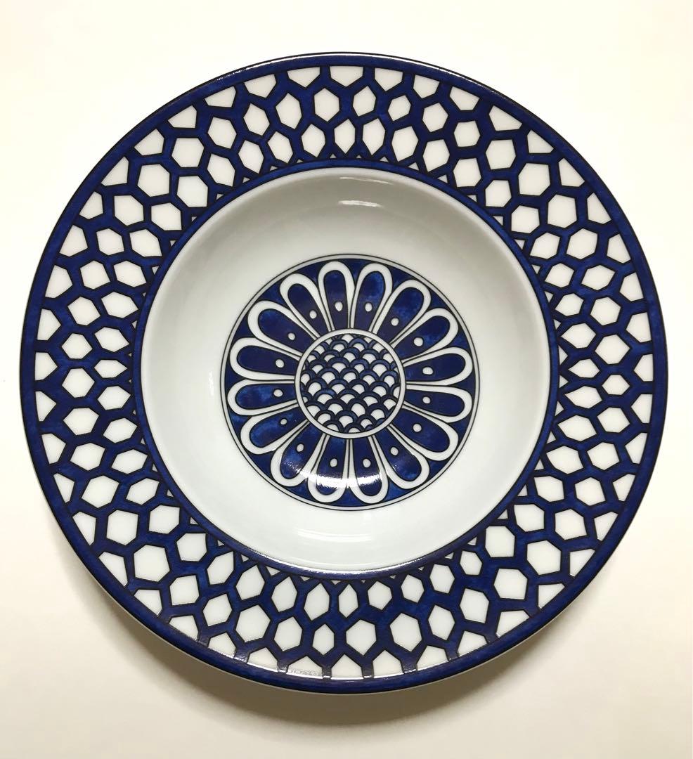 エルメス　ブルーダイユール　スーププレート　お皿Bleus d'Ailleurs