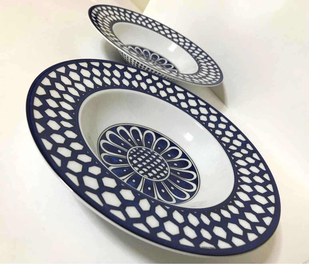 エルメス　ブルーダイユール　スーププレート　お皿Bleus d'Ailleurs