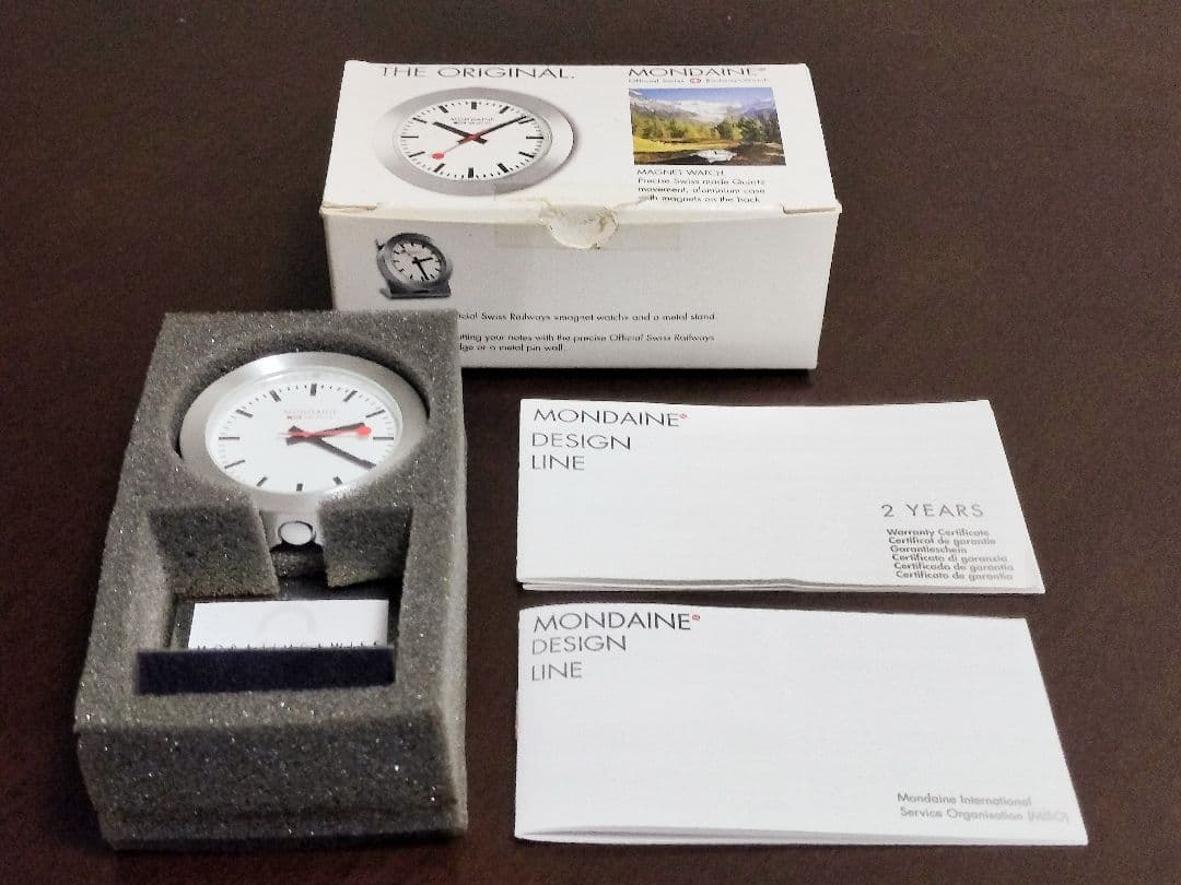 MONDAINE モンディーン スタンド付きマグネットクロック 新品 レア