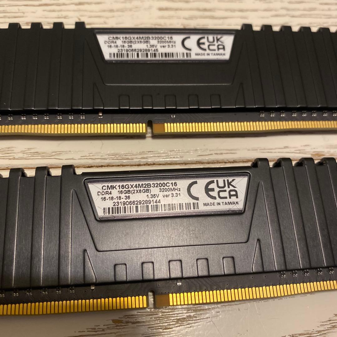 Corsair Vengeance LPX DDR4 3200MHz 2枚セット