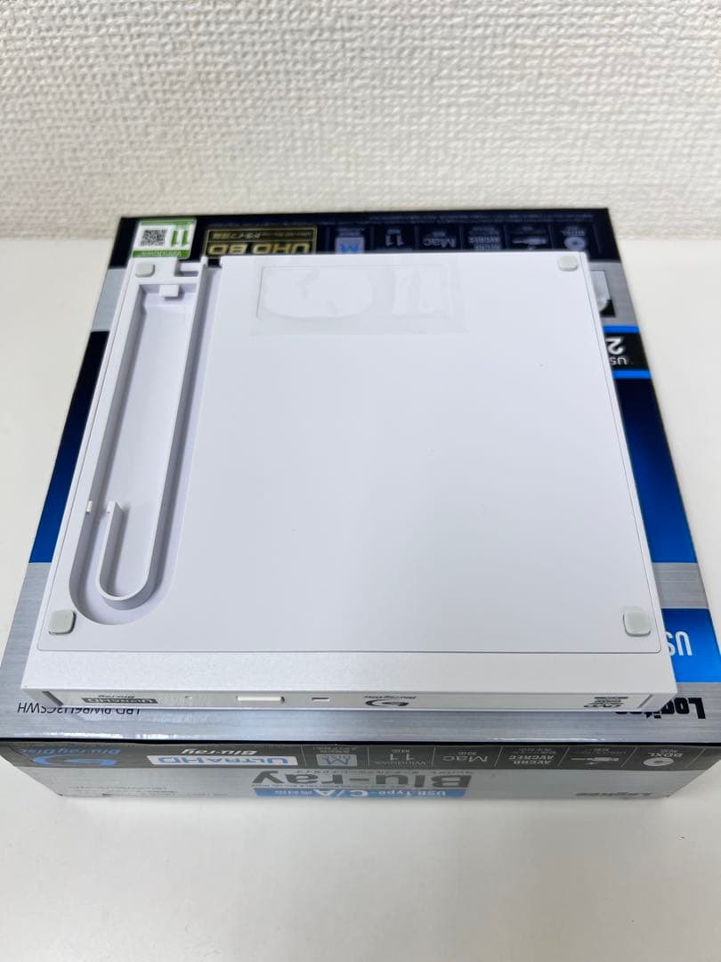 #DVD119ロジテック ブルーレイドライブ 外付けLBD-PWB6U3CSWH