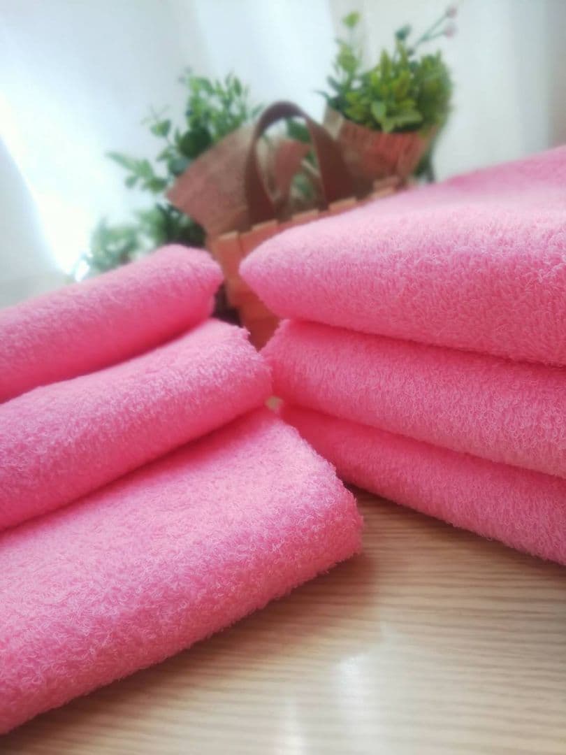 泉州タオル 高級綿糸ピンクフェイスタオルセット20枚 タオル新品 まとめ売り