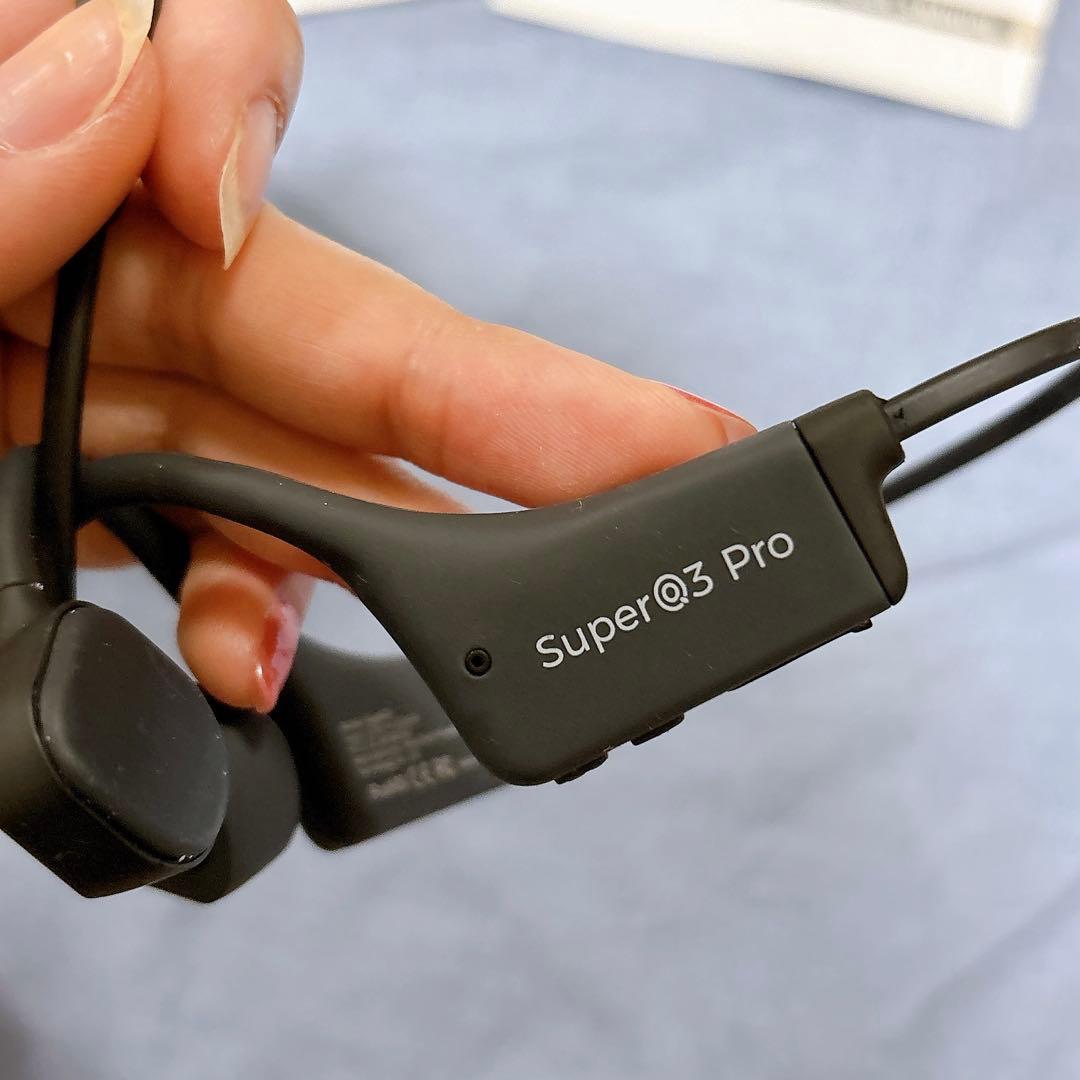Super@3 Pro 骨伝導イヤホン Bluetooth マイク付 テレワーク
