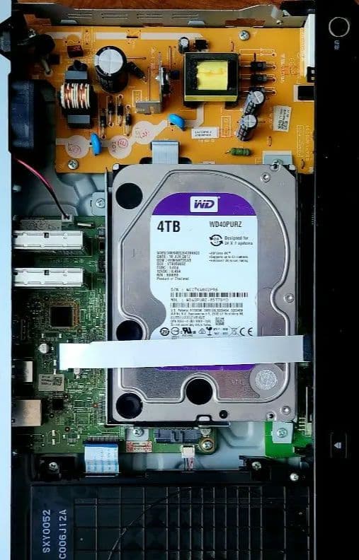 東芝 REGZA 4TB(WD Purple)置換済