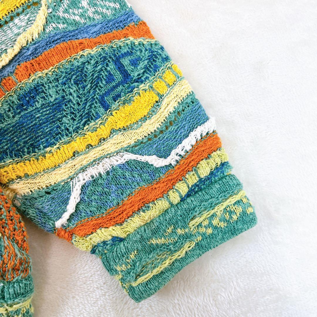 極美品✨COOGI クージ 100%ウール セーター パステルカラー 3Dニット