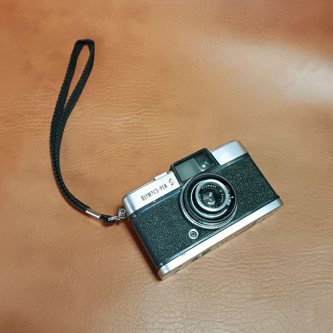 フィルムカメラ【重整備、完動品】オリンパスペンS2.8