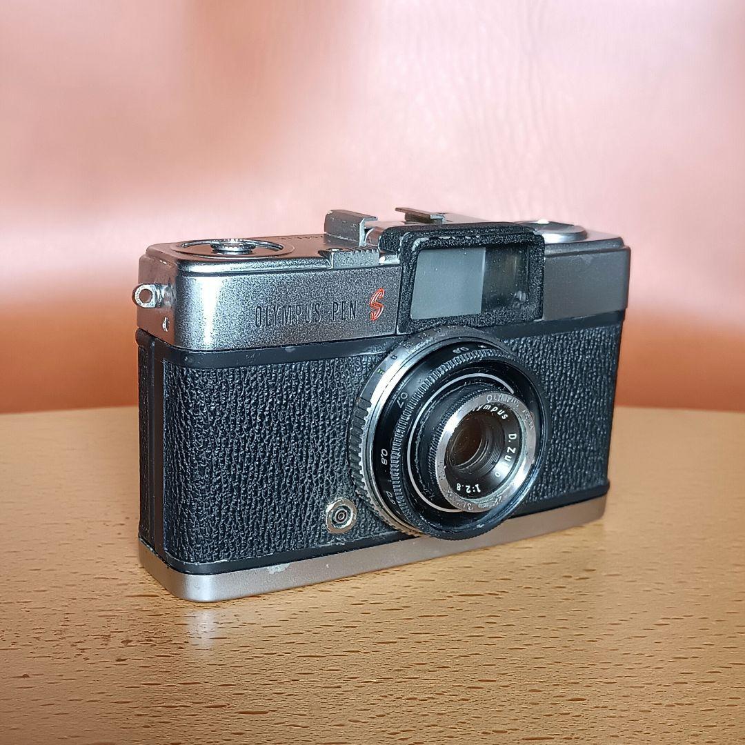 フィルムカメラ【重整備、完動品】オリンパスペンS2.8