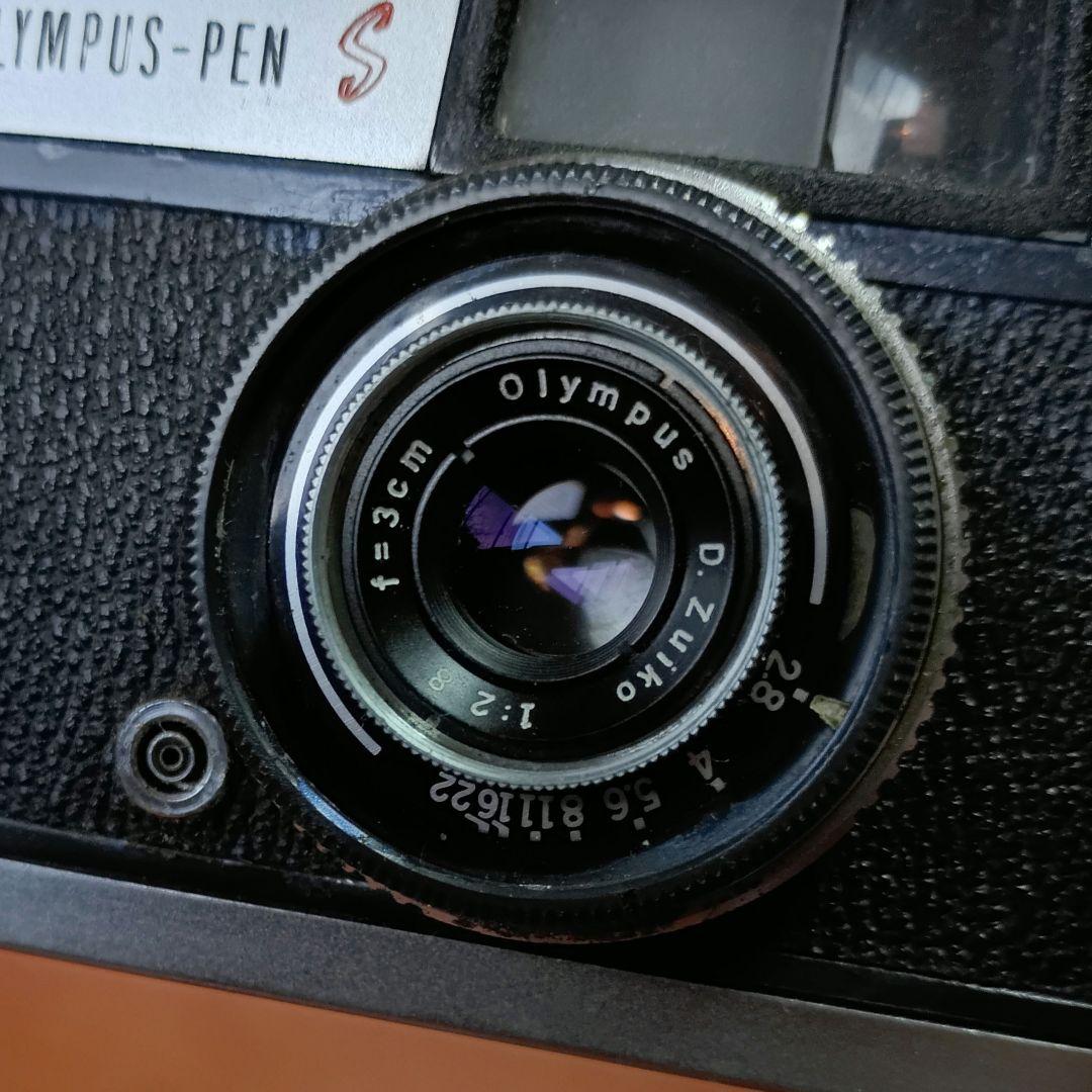 フィルムカメラ【重整備、完動品】オリンパスペンS2.8