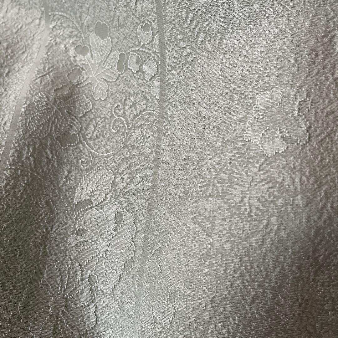 ★専用★【色無地】辻が花地紋 薄萌葱色 膨れ織　縫取のような立体感　しつけ付き