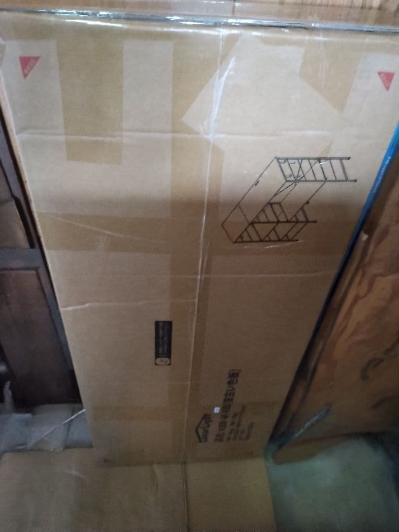 LunarLight レンジラック 食器棚 キッチン棚 コンセント付き 黒＆木目