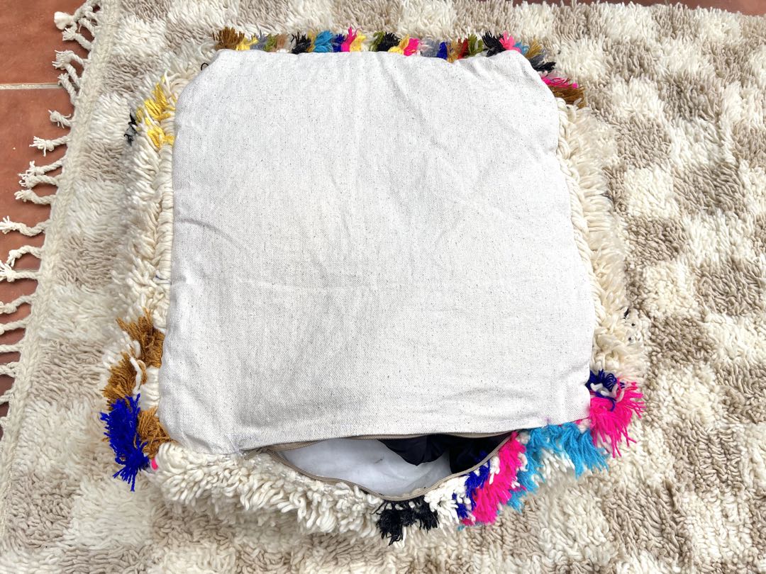 ちびちゃん　モロッコ　プフ　クッション　ラグ　132