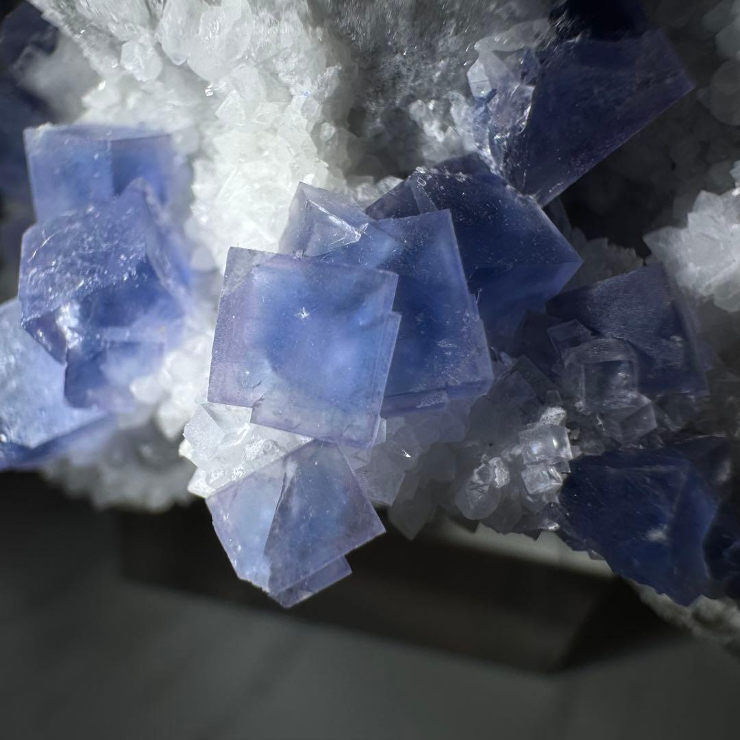【D293】レア☆ブルー満天星 フローライト ヤオガンシャン 原石 鉱物 標本