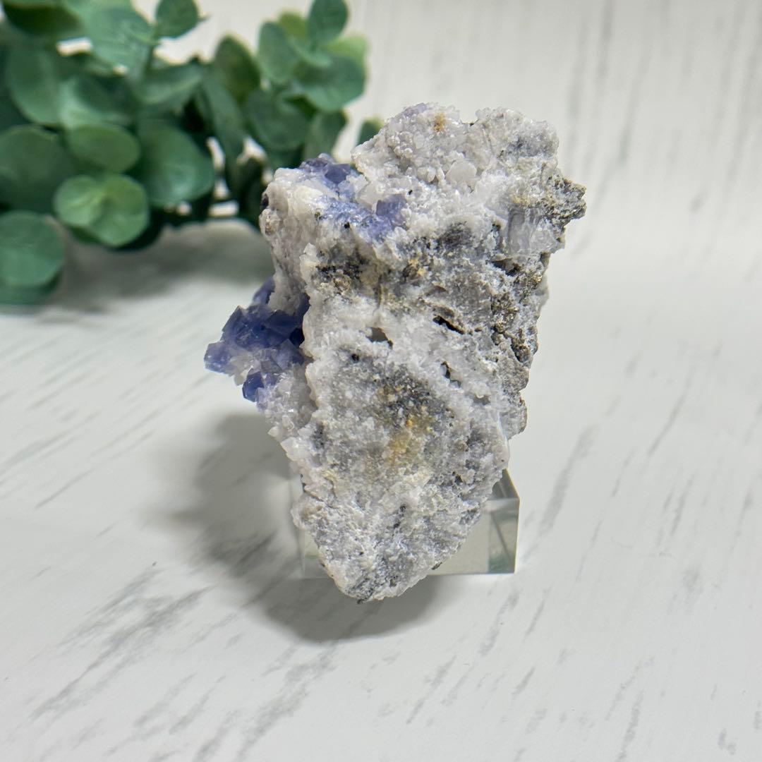 【D293】レア☆ブルー満天星 フローライト ヤオガンシャン 原石 鉱物 標本