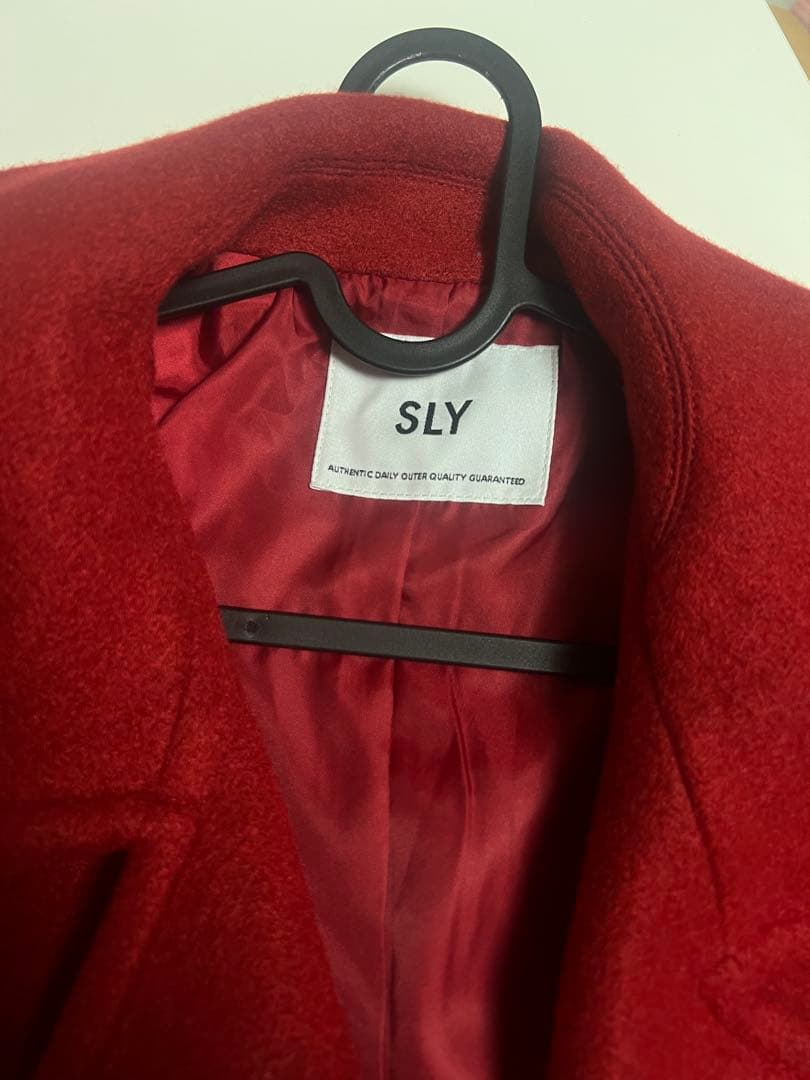 【SLY】赤 ショートコート 新品未使用 タグ保管あり 冬 アウター