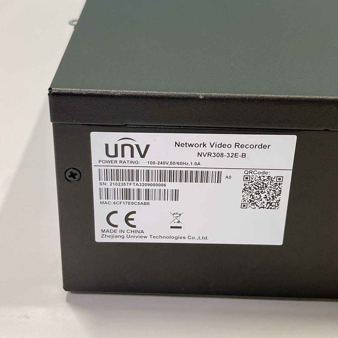 NVR308-32E-B 32ch/8TB ネットワークレコーダー TOHO