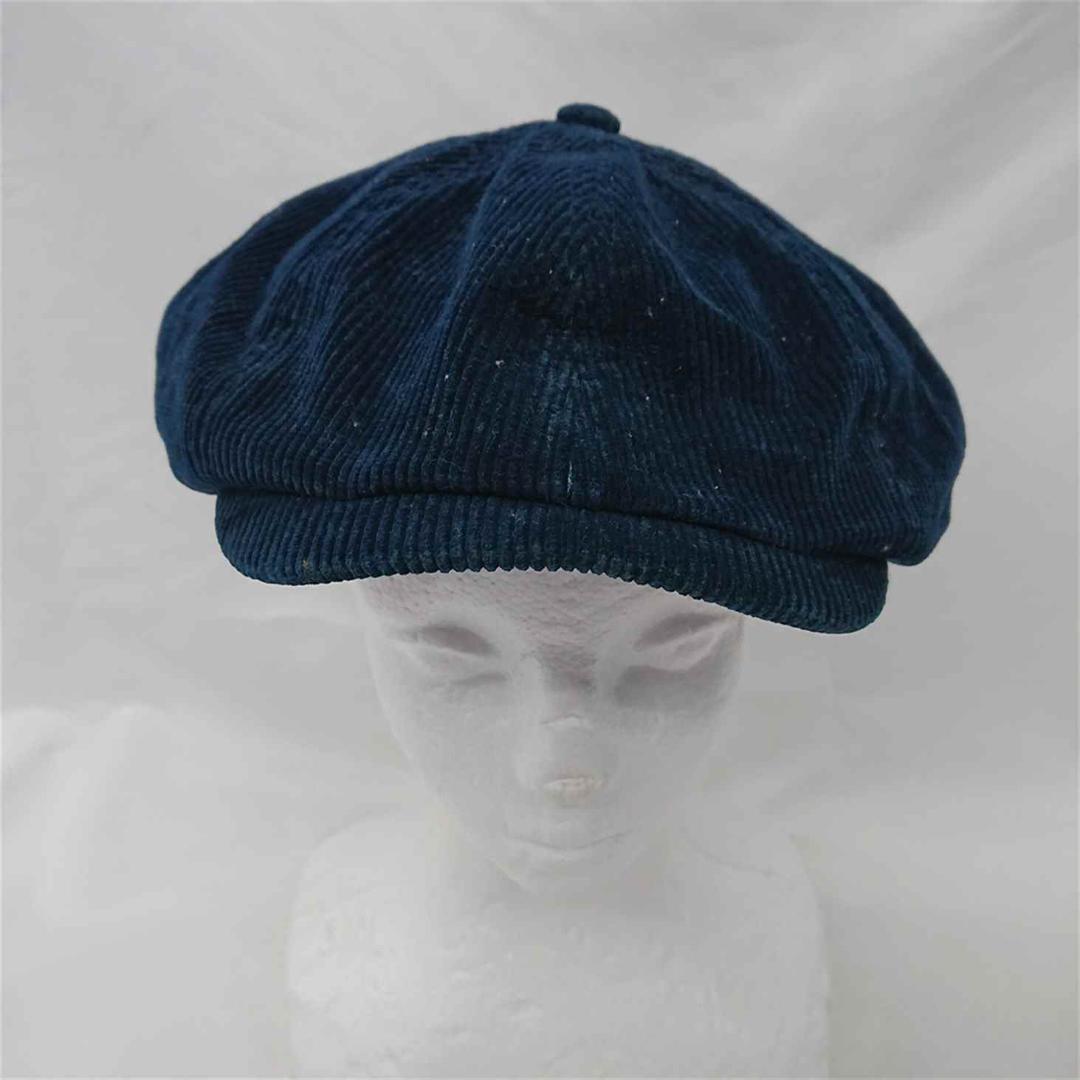 ■ダブルアールエル コーデュロイ キャスケット ネイビー系 Mサイズ