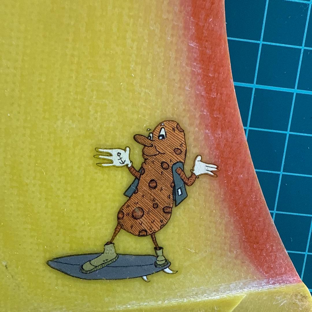 CAPTAIN FIN サーフボードフィン イエロー/オレンジ