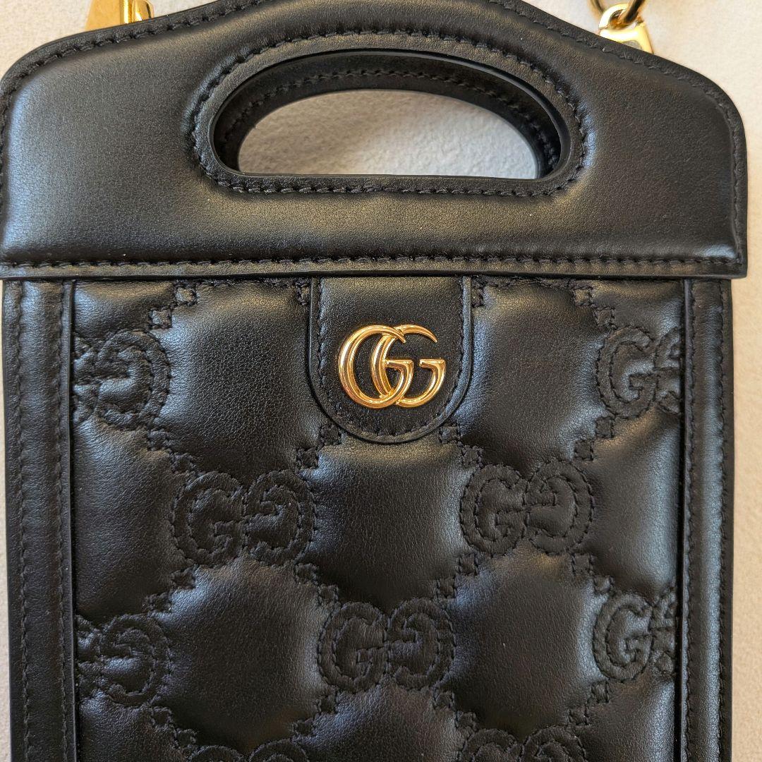 【専用】Gucci ブラック レザー ショルダーバッグ