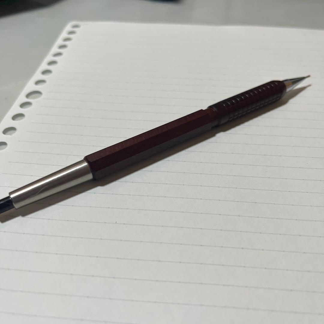 シャープタンク PG5カスタム レッド シャーペン 木軸0.5mm