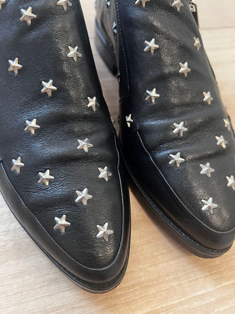 美品JIMMY CHOOジミーチュウ◼️スタースタッズ ローファー