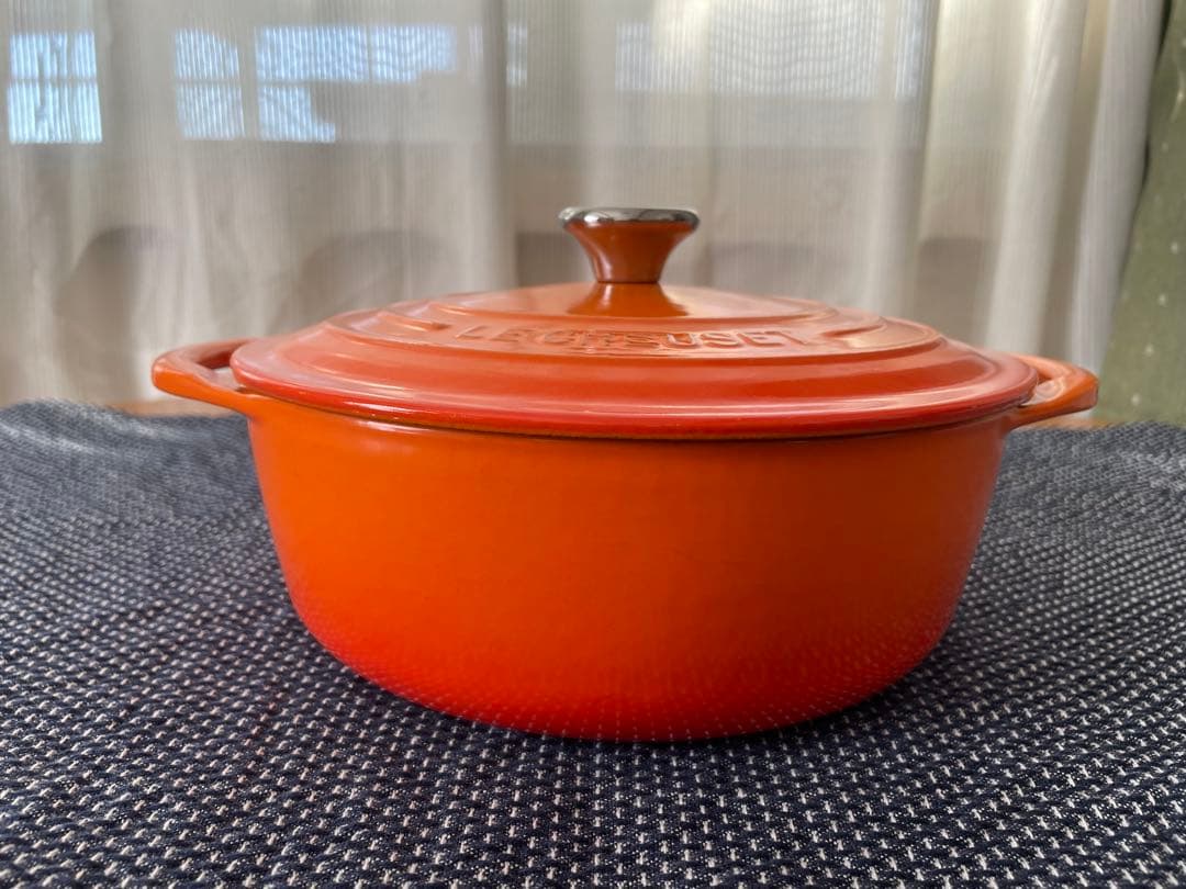 ル・クルーゼ両手鍋 オレンジ 20cm