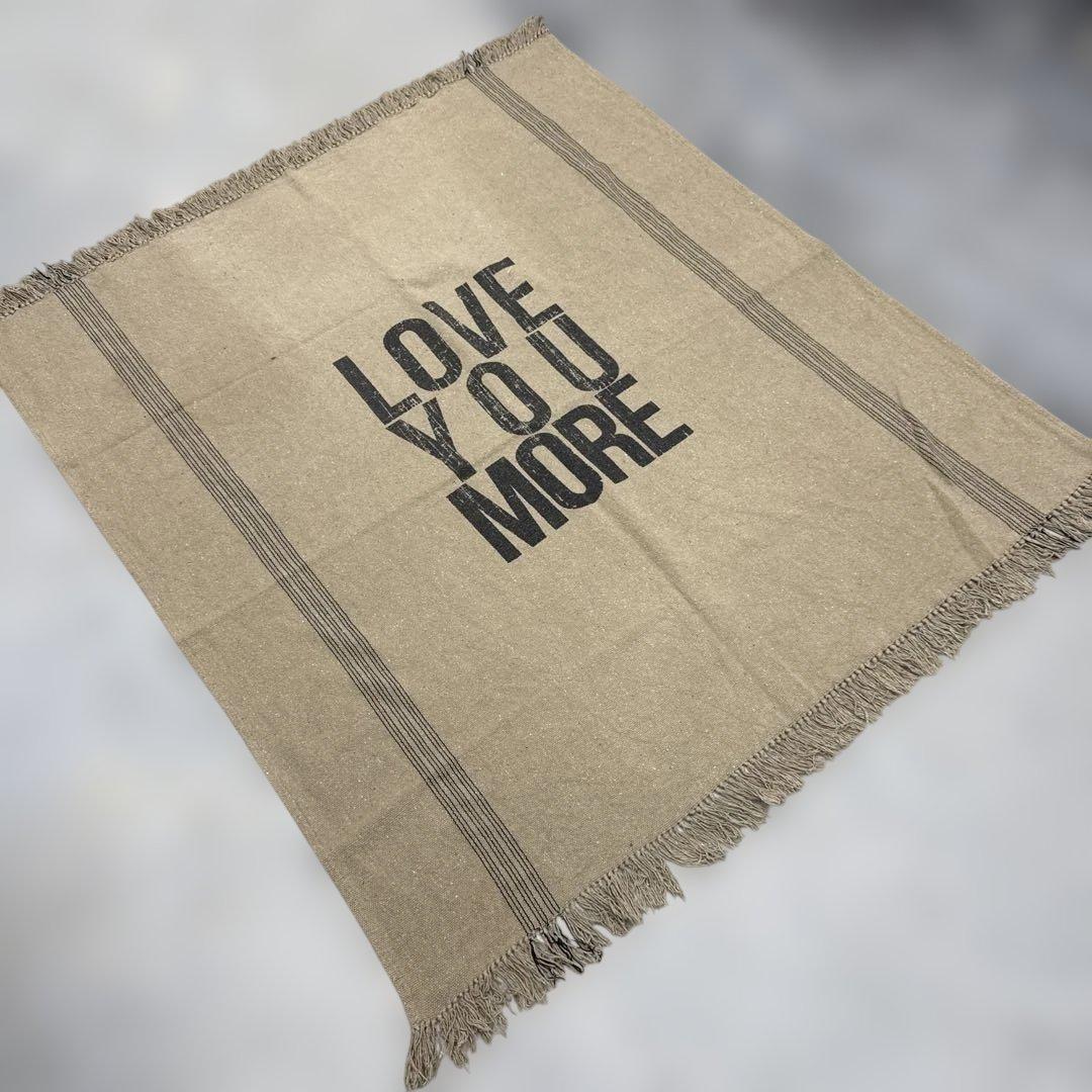 愛　ブランケット　マルチカバー　ソファーカバー　ヴィンテージラグ　155x130