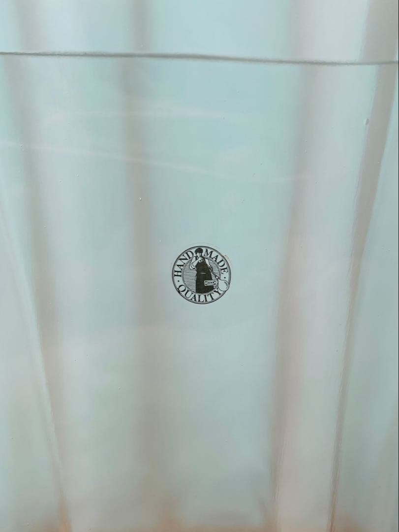 大型透明ガラス花瓶 約45cm