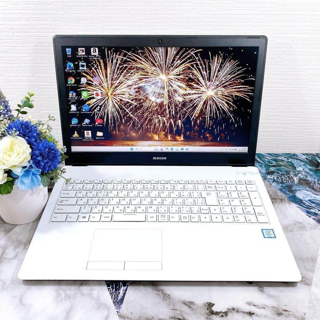 mouse✨大容量✨新品SSD512GB✨i7✨オフィス付き✨ノートパソコン