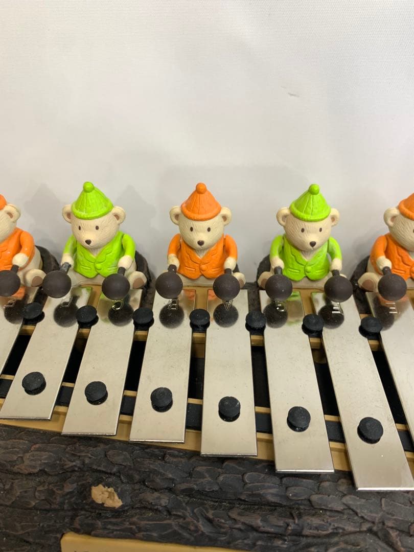 【美品】「こぐまの音楽隊」からくり時計