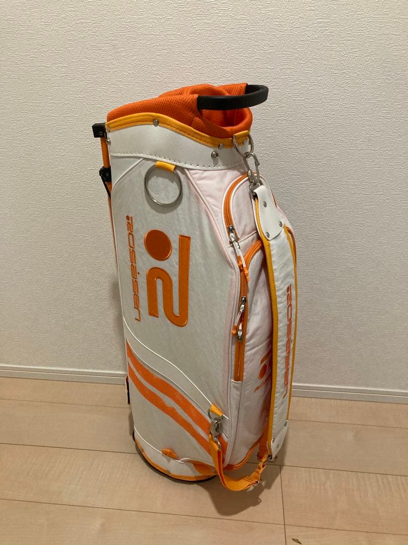 【新品タグ付】ロサーセンrosasen/ロゴ入りキャディバッグ★オレンジ♪★