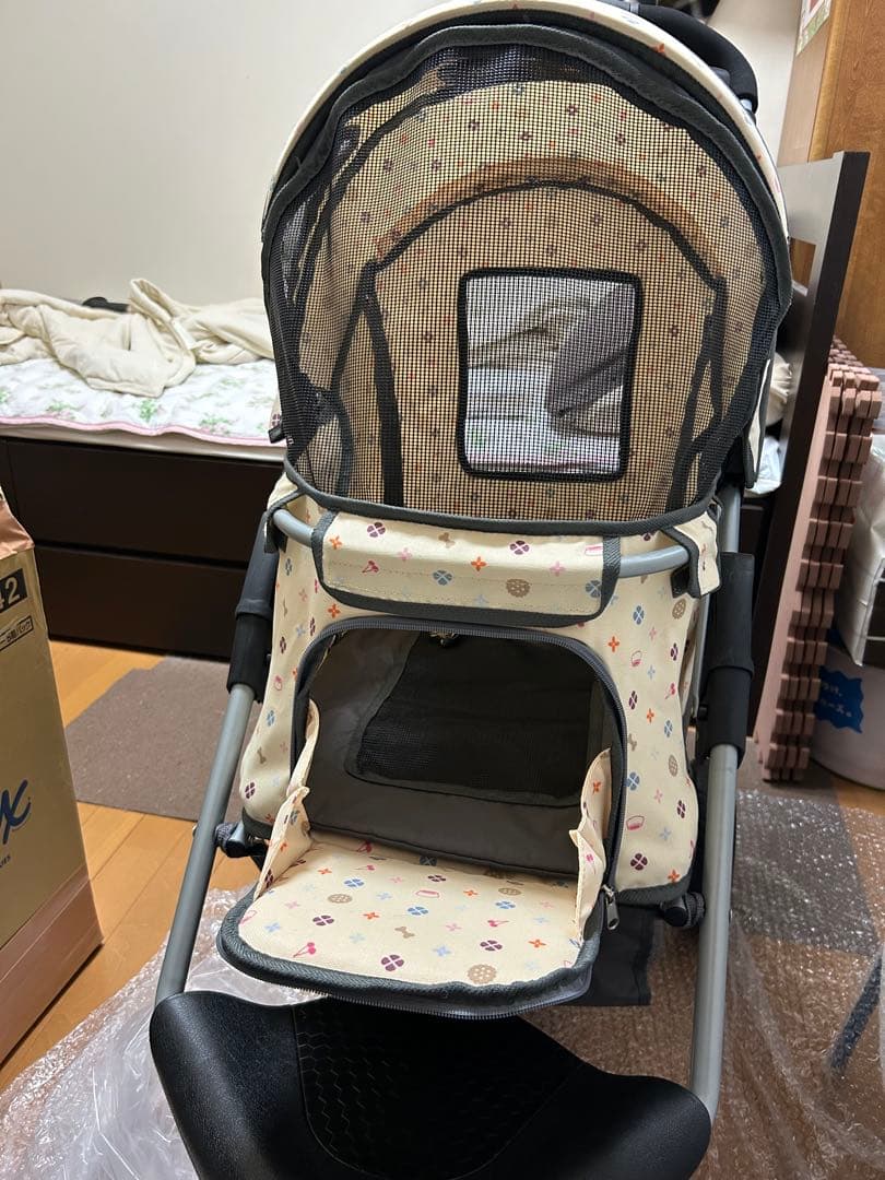 ペットカート メッシュカバー付き