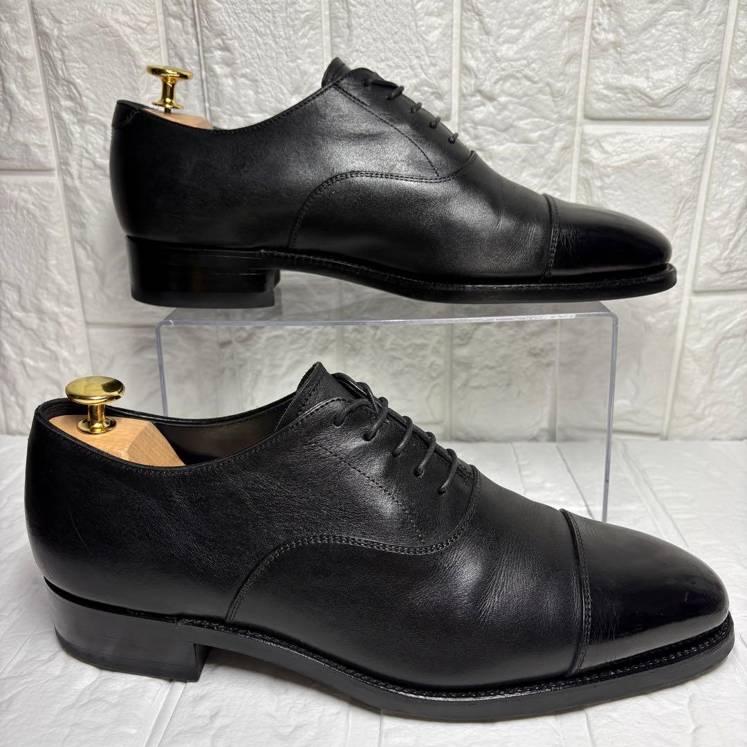 セール‼️【美品】 浅草靴誂 ストレートチップ 内羽根 シューツリー付 25cm