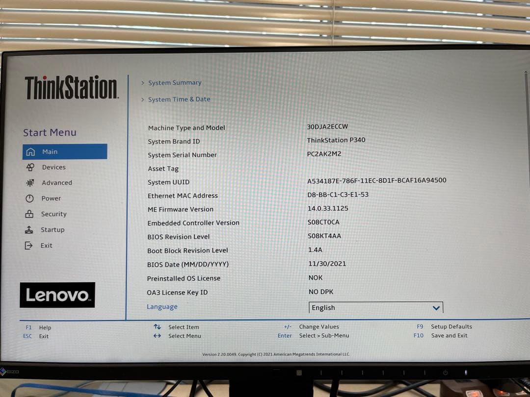 ThinkStation P340 64GBメモリ 4.5TB HDD
