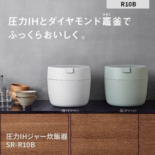 送料込♪Panasonic圧力IH炊飯器SR-R10B-W白2025年●未使用