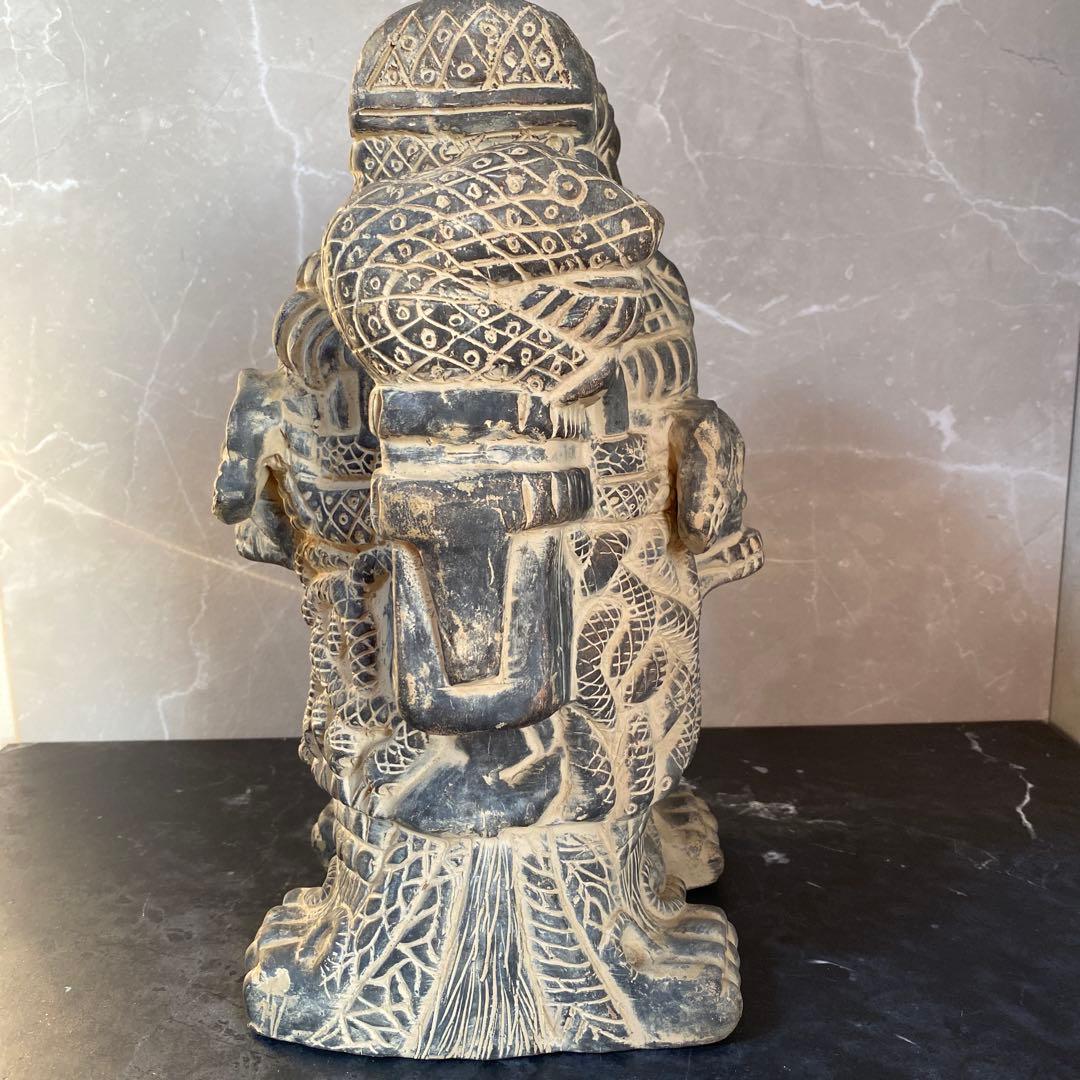 高36cm アステカ神話の地母神コアトリクエの像　インテリア　メキシコ工芸品