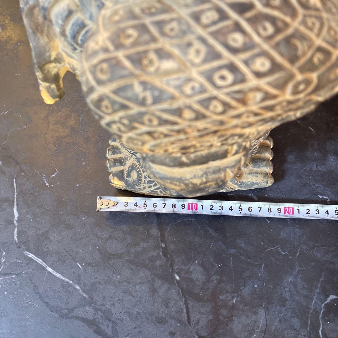 高36cm アステカ神話の地母神コアトリクエの像　インテリア　メキシコ工芸品