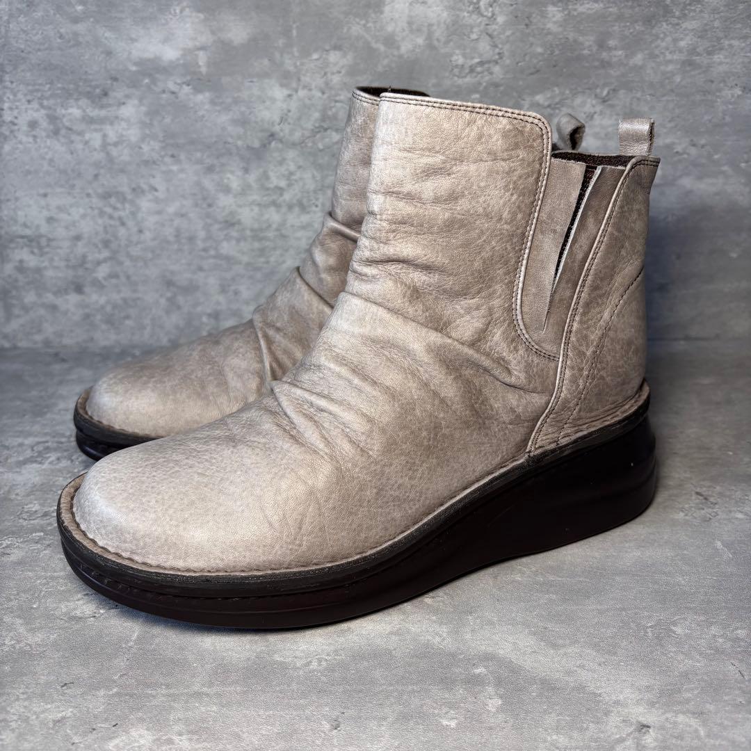 【新品】インコルジェ INCHOLJE サイドゴアブーツ　厚底　本革　幅広　23