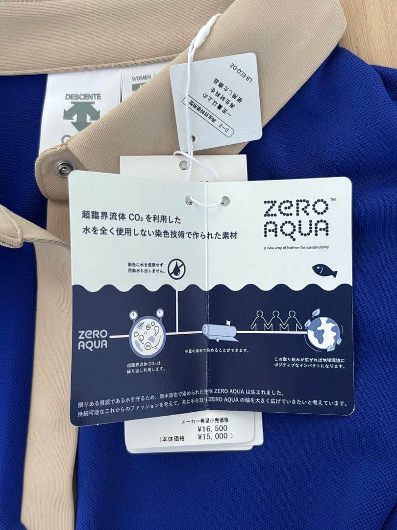 DESCENTE GOLF ノースリーブポロシャツ