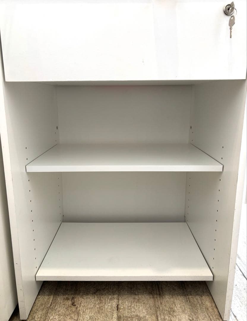 【送料込】レジカウンター CELVO-REGCO-WH／組み立て済み