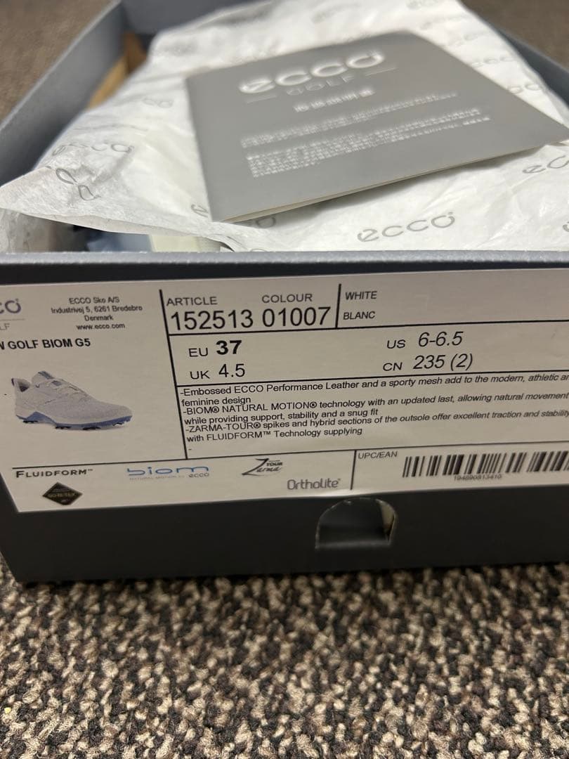 新品❗️お値下げ交渉します‼️ ecco エコー ゴルフシューズ 23.5