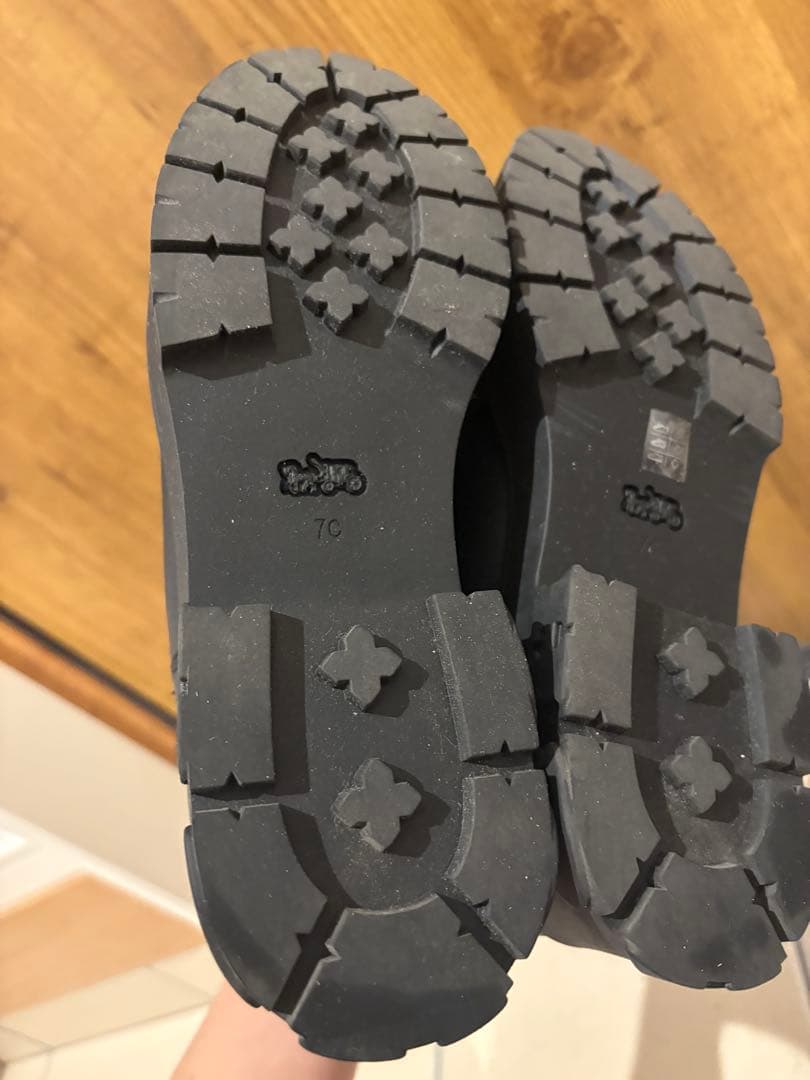 K*様 【即日配送】coach ショートブーツ　厚底　箱、袋付き 匿名配送　宅配