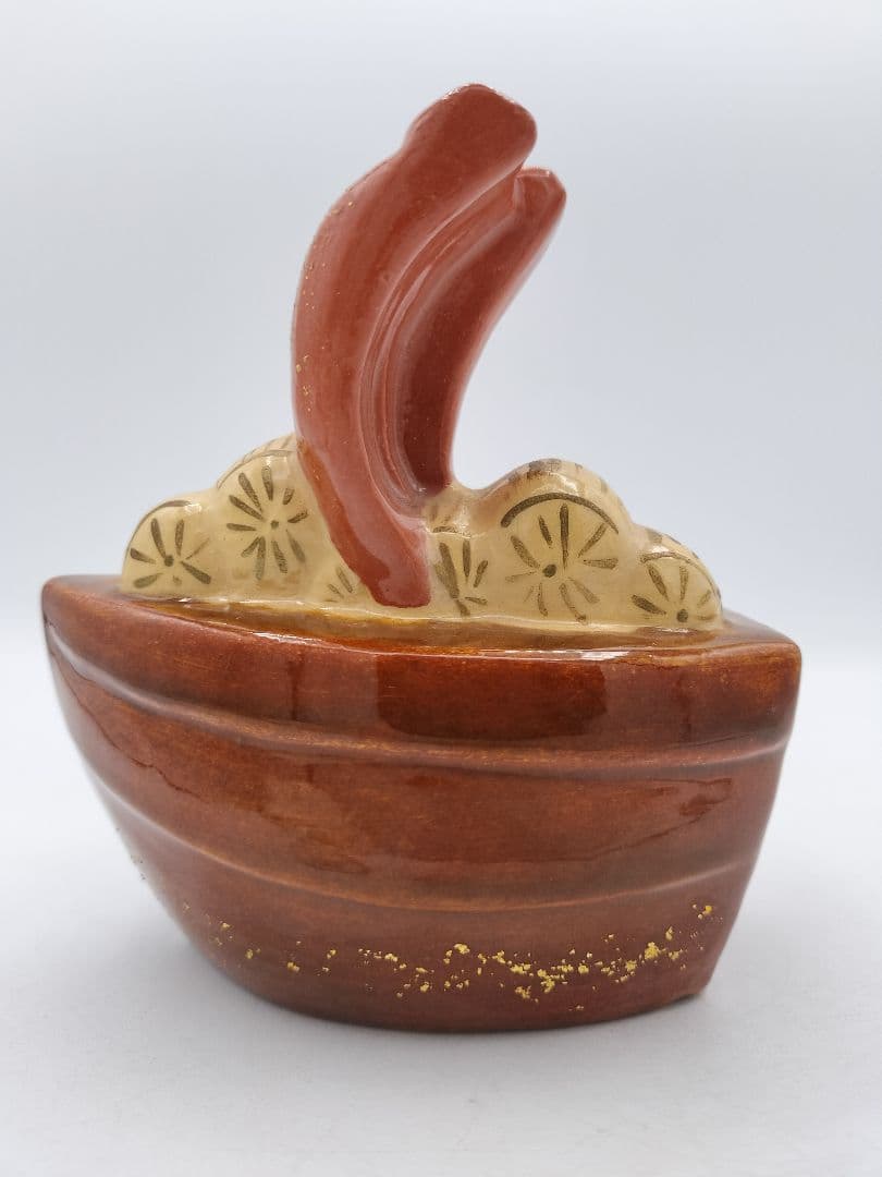 c806 【新品・未使用】熨斗押 宝船 吉村楽入 紙箱 茶道具