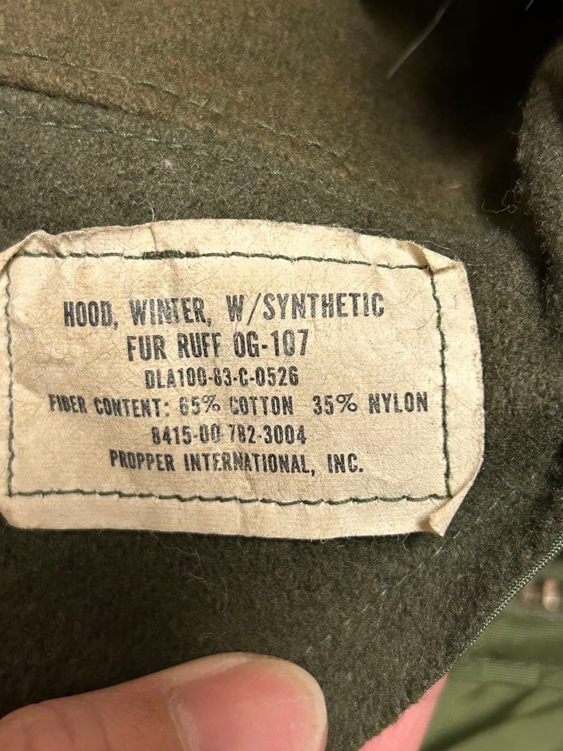 M65パーカー　スモール　M65モッズコート M65フィッシュテールパーカー