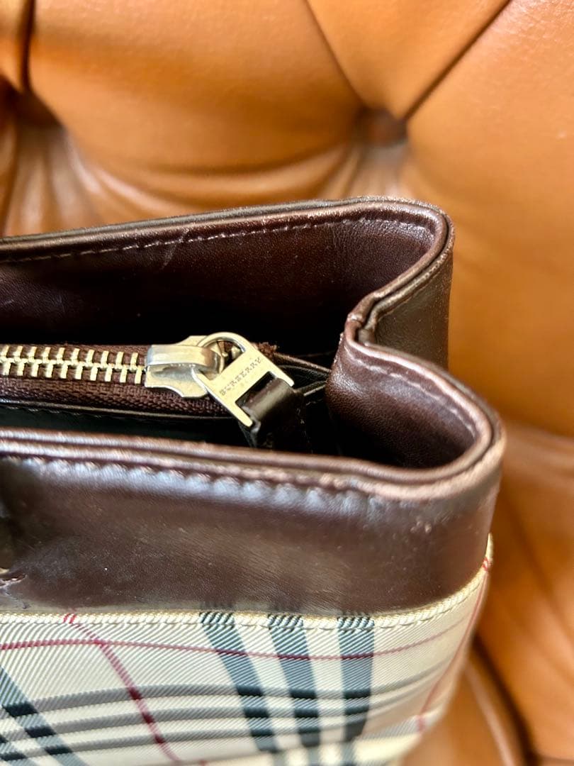 BURBERRY チェック柄 ハンドバッグ