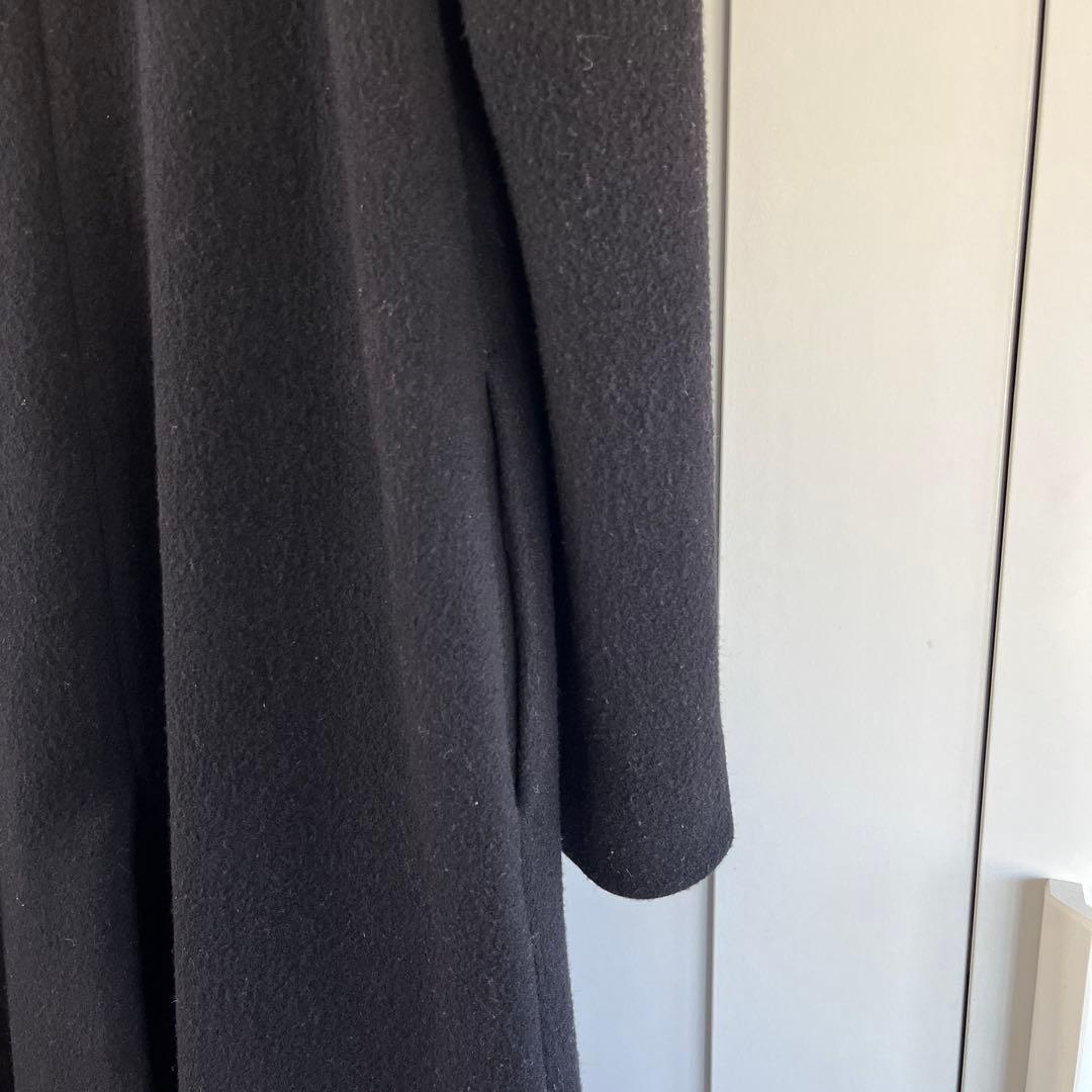 APC アーペーセー　ノーカラーウールブラックコート　34 S