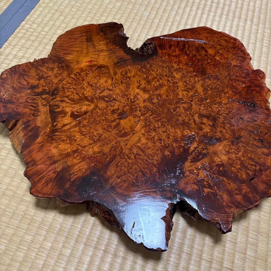 高級 天然木 一枚板 花瓶台　盆栽台 花台 工芸品 飾り台 置物台　花梨